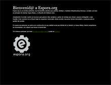 Tablet Screenshot of base.espora.org